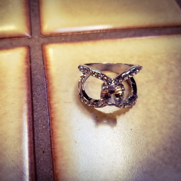 Natural 3.97CT White Sapphire Infinity S925 Ring - Picture 2 of 8